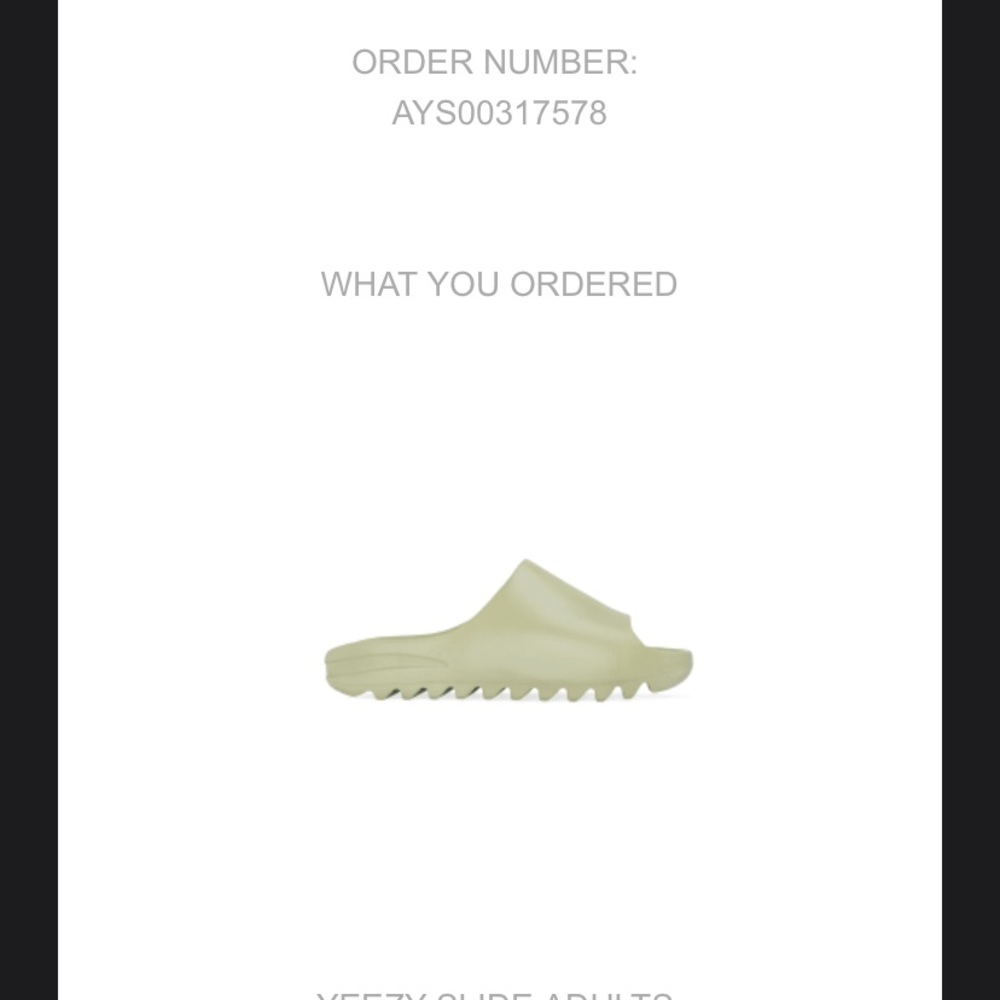 CONFIRMED Yeezy slides “RESIN” size 9 Brand New